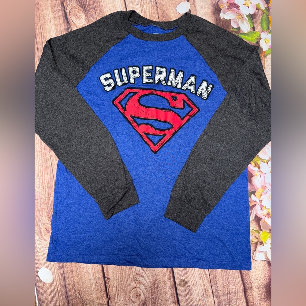 DC Comics Superman Blue and Black Shirt